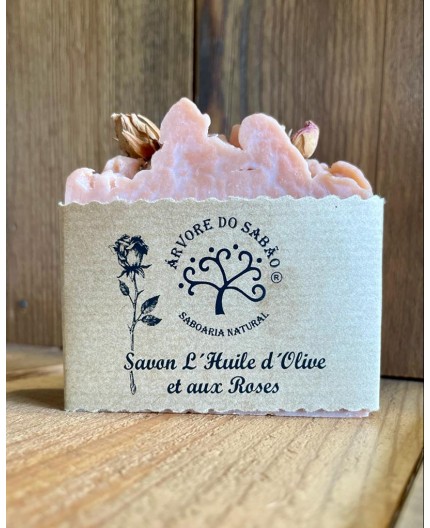 Savon à l'huile d'olive et à la rose